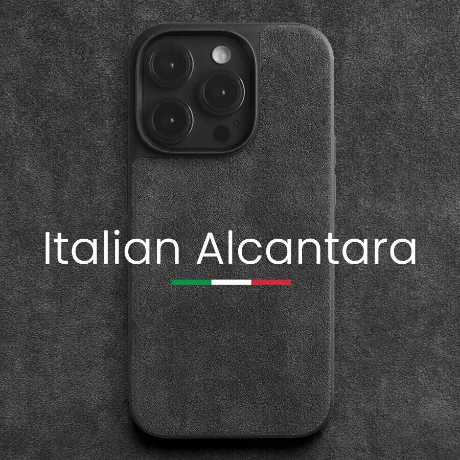 ALCANTARA Phone Case for iPhone - Supercar Artificial Leather - Luxury Cover