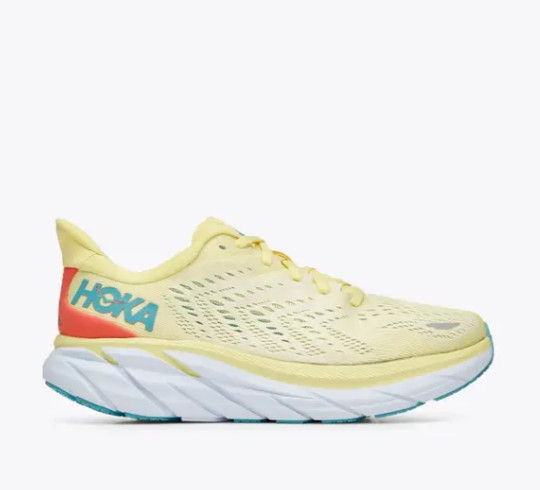 Hoka One One® para mujer 10,5 Clifton 8 en amarillo pera/maíz dulce - ¡AUTÉNTICO!