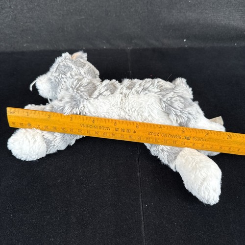 Mary Meyer Gray Fab Fuzz Waffle Kitten 10" Plush Stuffed Animal Baby Toy - Picture 10 of 10