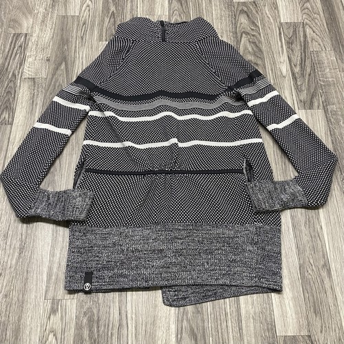 LULULEMON Pullover White/Black Striped Knit Sweater Girl's Size 14 - Picture 7 of 12