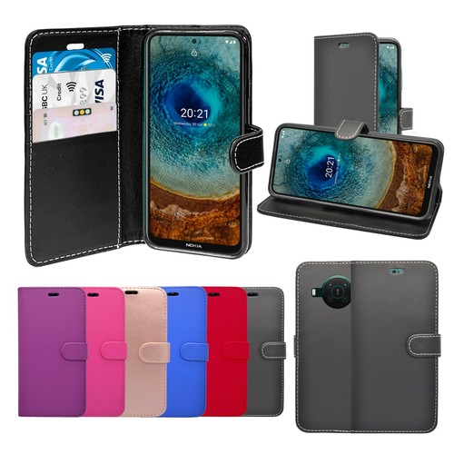 For Nokia X10 Case Wallet Flip PU Leather Stand Card Slot Pouch Phone Cover - Picture 1 of 22