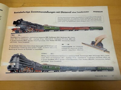 Märklin Katalog 1954 D 54 D Original ohne Gutschein