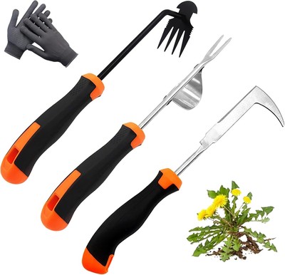 Portable Weeder Tool with Stainless Steel for Garden, Farm & Backyard