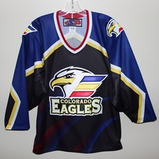 mint unworn vintage 2004 Colorado Eagles Starter jersey CHL Made in Canada