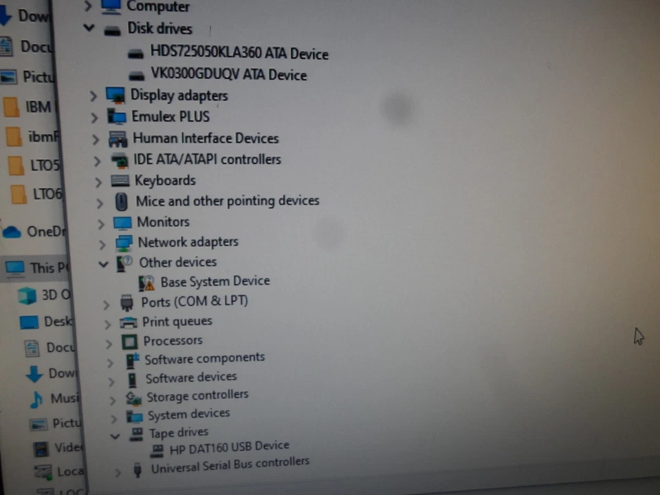 Unidad de cinta externa USB HP DAT160 Q1581A BRSLA-05U2-AC 393643-001 Foto 4 de 4