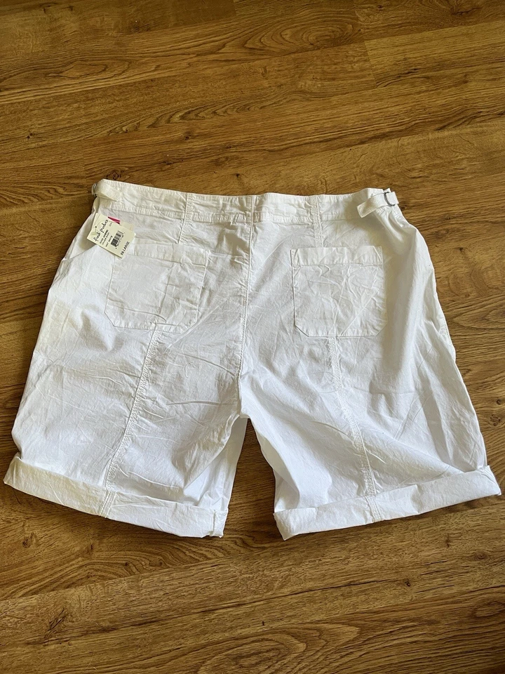 PRODUCTOS FRESCOS ¡NUEVO CON ETIQUETAS! CRUISER SHORT utilitario ligero de algodón blanco brillante talla XXL Foto 4 de 4