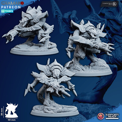 3x Cosmic Devourer Swarm Guard Ghamak für Guard Schwarmwache Sci-Fi Tabletop