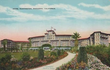 Hotel Huntington Pasadena California Dividedback Vintage Postcard