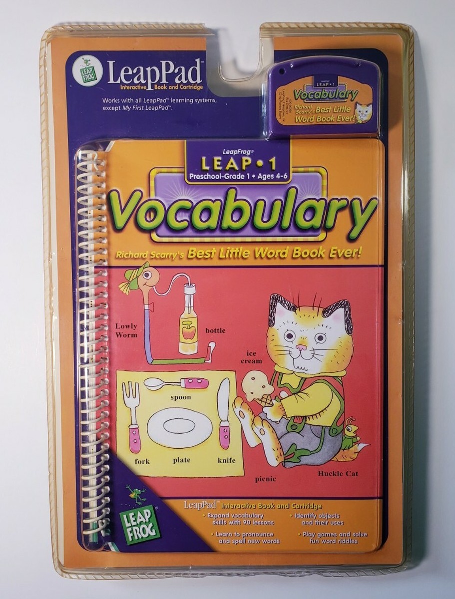 NEW! LeapFrog LeapPad Leap 1 Richard Scarry's Vocabulary Book