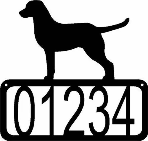 Chesapeake Bay Retriever Dog House Address Sign - Made in Usa