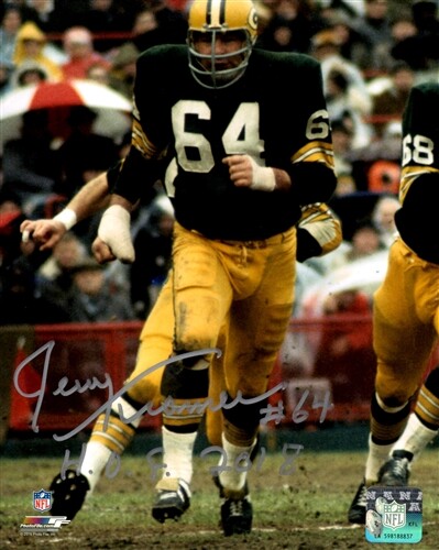 Packers SB Champ JERRY KRAMER signiert 8x10 Foto #2 AUTO mit "HOF '18" - Bild 1 von 1
