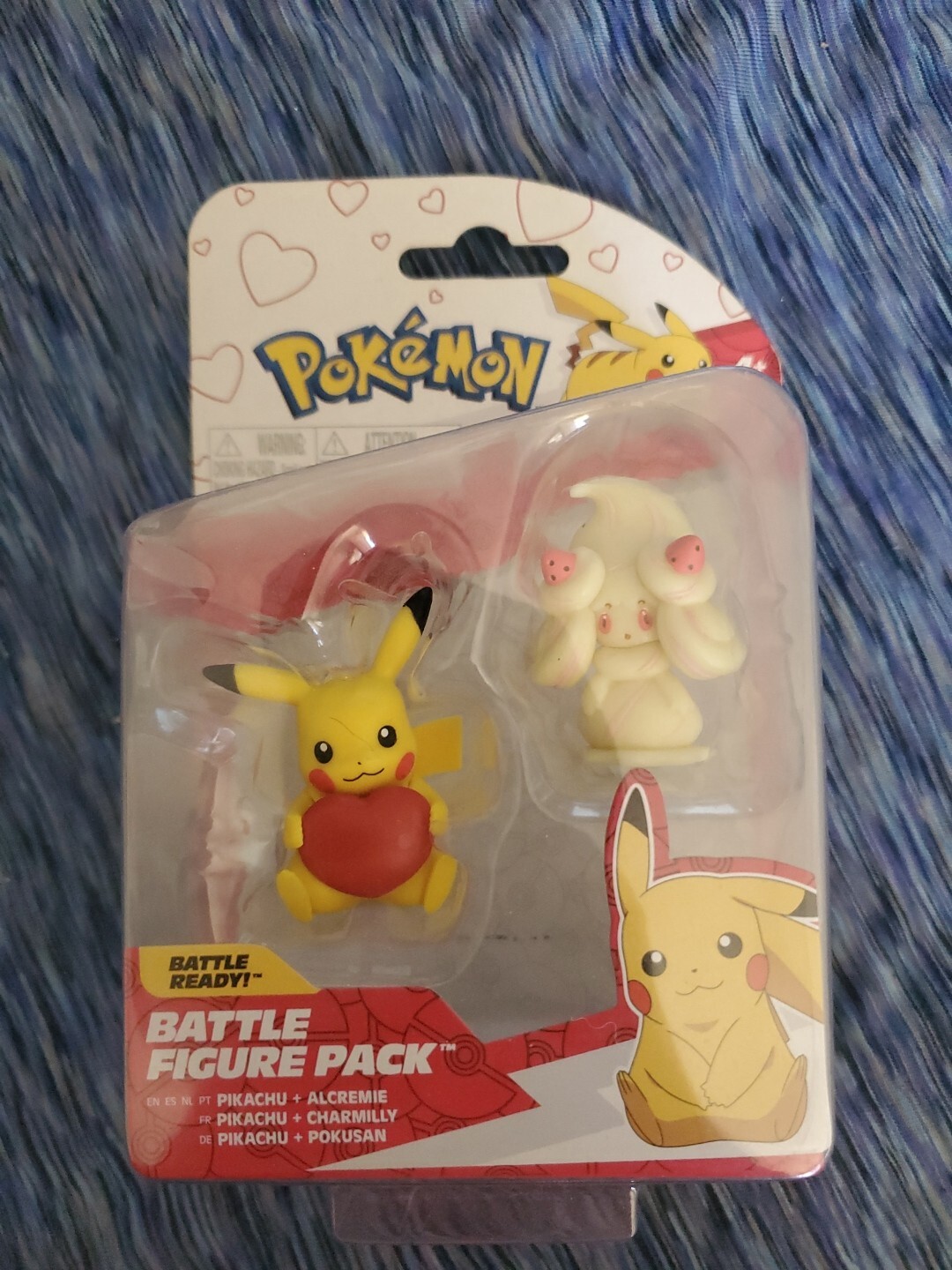 2022 Jazwares Pokémon Valentines Battle Figure Pack Pikachu Alcremie New