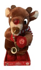 Rudolph Red Nosed Reindeer Animated Musical Dancing Playing Sax Dan Dee WORKS