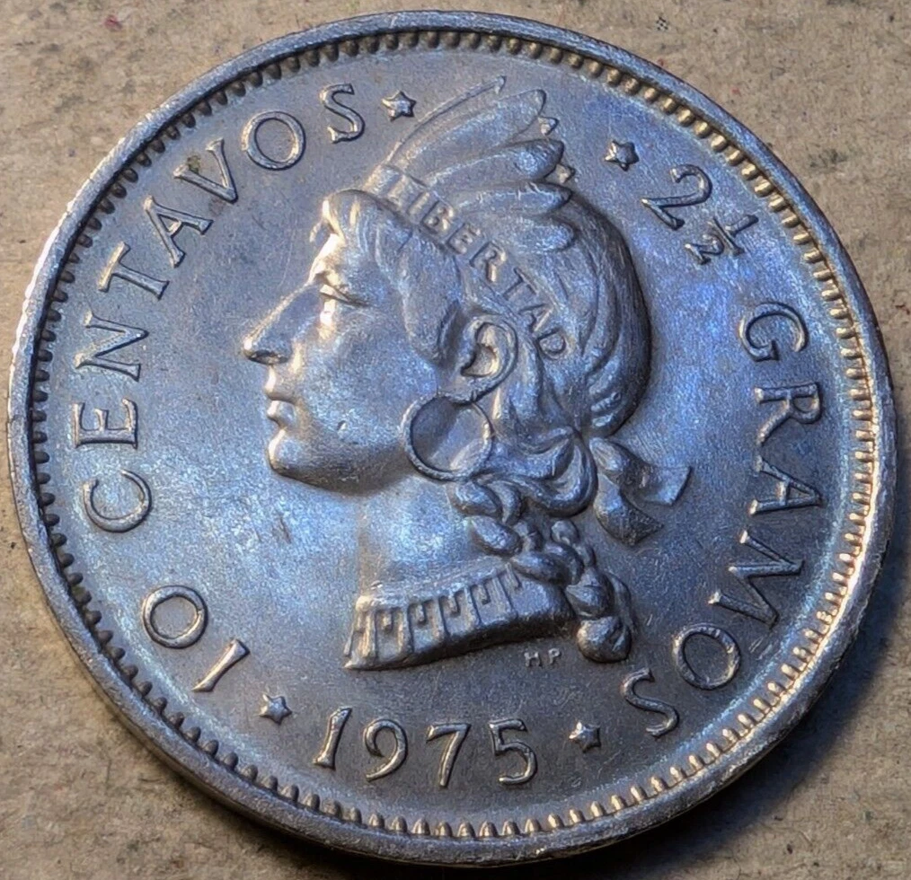 1975 ドミンカ共和国 シルバー 10 ペソ タイノ アート 楽天市場】ドミニカ共和国 10 ペソ プエブロ ビエホ マイン アルテ