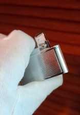 Vintage Silver Match Lighter 1950s Good Cosmetic Condition & Sparks Well France