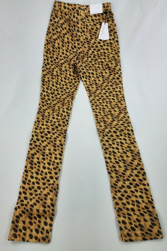 WEWOREWHAT Mujer Vaqueros Stiletto Hendidura WWDB15-2 Cheetah 200 Marrón W24 L34 $168 - Imagen 8 de 12