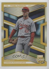2023 Panini Elite Extra Edition Gold Prime Numbers 2/24 Carson Roccaforte 2j2