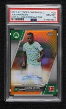 Julian Chrome Bundesliga 2021 Gold Refractor Green /50 Auto