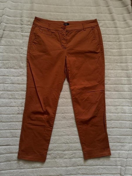 Women Gerry Weber Pants Orange Cotton 40 / L / 48