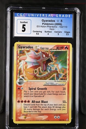 New ListingGyarados Gold Star EX Holon Phantoms CGC 5