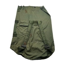 Military Duffel Bag Rucksack Olive Green Nylon Heavy Duty Army Duffel USGI