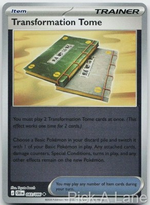Transformation Tome 083/086 Uncommon Chaos Rising Pokemon Reverse Holo Near Mint