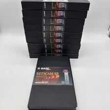 10x BASF Betacam SP Master 90min Metal Tape Video Broadcast For Studio NEW EMTEC