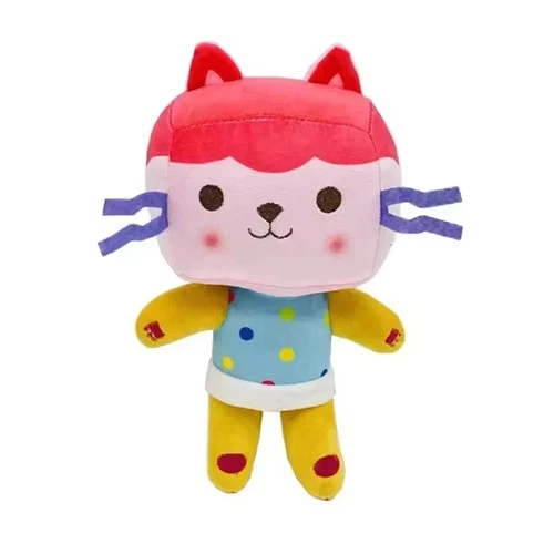 Cute Pink Kitty Plush Toy 8'Soft Stuffed Animal Cartoon Figure Gift for Kids New