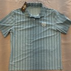 Under Armour Men's XL Drive Stripe Polo Golf Shirt Blue Green Short Sleeve NWT — photo 1