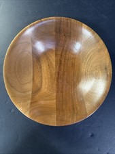 Signed Artisan Hand Crafted Hand Turned Maple Segmented Wood Bowl 7.5  