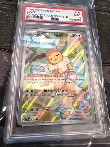 Pokémon Cards Eevee SVP 173 Elite Trainer Box Promo - PSA 9 MINT *Quick Shipping