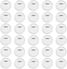 3.15 Inch Clear Button Badge with Pin,30 Pack Acrylic Design DIY Button Pins Kit