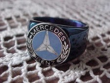 CLASSIC MERCEDES BENZ BLUE CHROME RING #11 NOS HI- QUALITY CLASS
