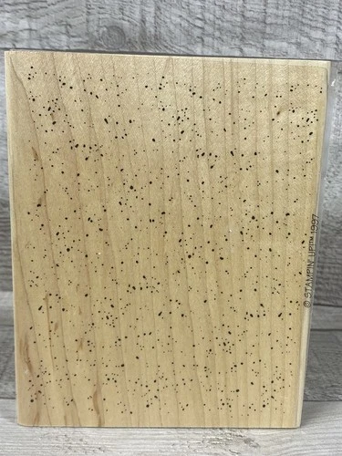 Stampin Up! Speckle Dots Splatter Rubber Wood Block Stamp - Large!