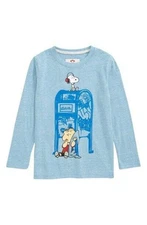 APPAMAN X PEANUTS SNOOPY LINUS LONG SLEEVE T SHIRT TEE - LITTLE BOY SIZE 6 - NEW