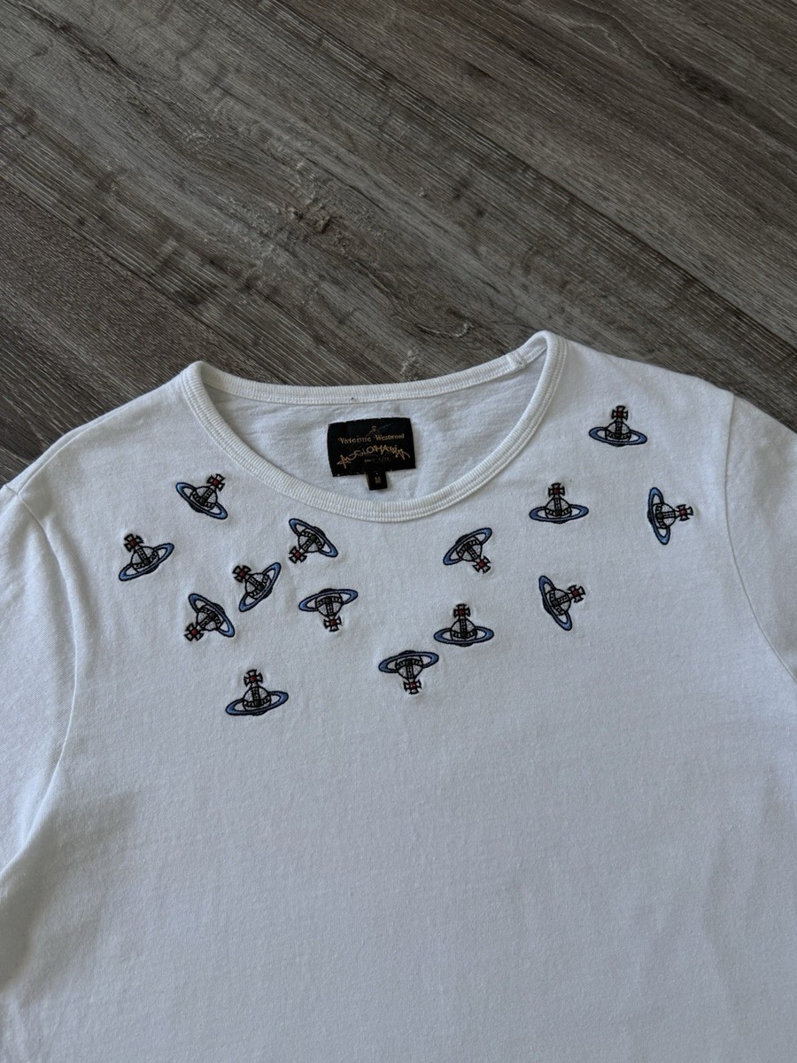 Vivienne Westwood Anglomania T-Shirt White Men's Luxury Crazy Orbs