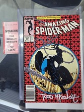 Product Image: The Amazing Spider-Man #298, 299,300 1988 300 Signed By Todd McFarlane Venom 1st