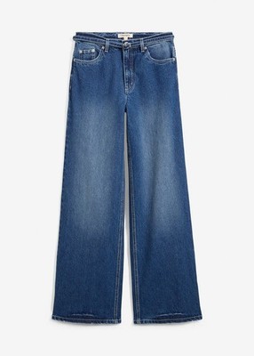 Neu Straight Jeans High Waist Gr. 54 Blau Denim Used Damenjeans Pants
