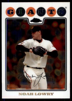 2008 Topps Chrome Noah Lowry Baseball Cards #188
