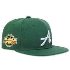 Premium Solid Fitted Cap Baseball Cap Hat, Flat Bill / Brim NEW