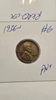 wheat penny 1936S LINCOLN CENT 1936-S HIGH GRADE AU+ LOT #6