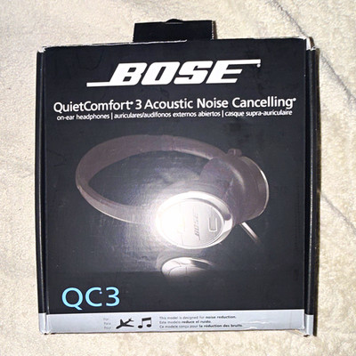 Bose QuietComfort 3 QC3 On-Ear Active Noise Cancelling Headphones Open Box