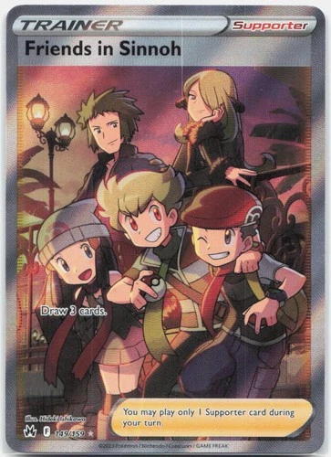Friends in Sinnoh 149/159 Ultra Rare Crown Zenith Pokemon Near Mint