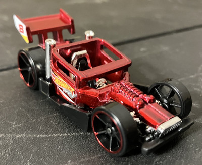 Red Bone Speeder - Loose Hot Wheels Race Team 1:64 Diecast - CLEAN NM