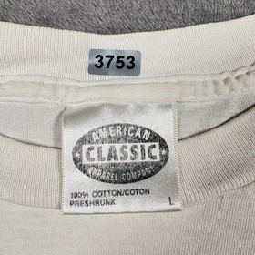 Vintage 1994 Sega Saturn Gaming System Large White Mens Graphic Promo T-Shirt