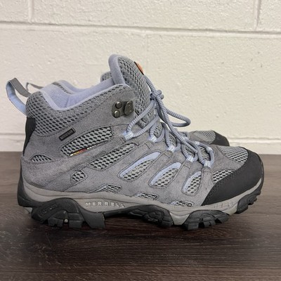 Merrell Moab 2 Hiking Boots Womens 11 Gray Periwinkle Waterproof Trail J88792