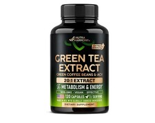 Green Tea Extract - 50 EGCG, Extra Strength 20:1 120 Count Pack of 4 Exp 04/27