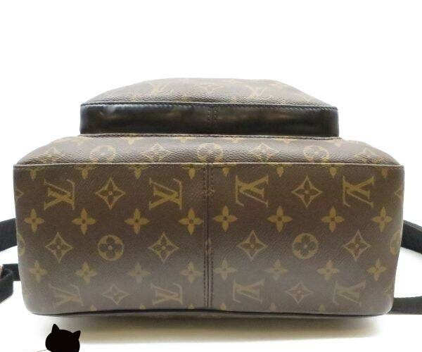 Louis Vuitton Josh Backpack/Daypack M41530 for Women and Men, Monogram Macassar Louis Vuitton Backpack Â· Daypack M41530 Josh black backpack  main image 4