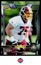 2015 Topps Chrome #117 Brandon Scherff Rookie Card. rookie card picture