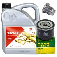 MotoröL Filter Set Liqui Moly 10W-40 5 Liter + ÖLablassschraube FüR Dacia Logan